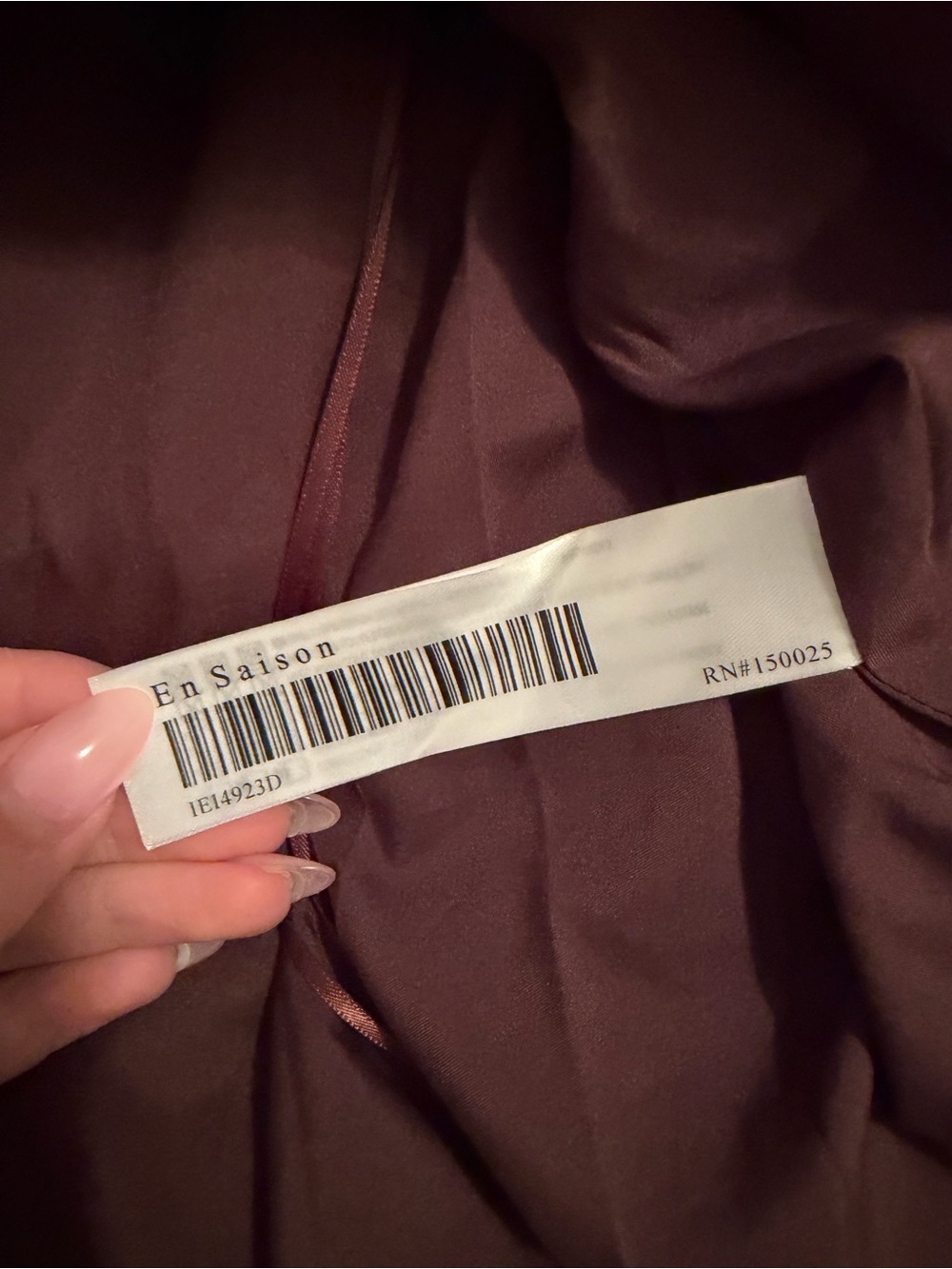 En Saison Peregrine Maxi Dress Chocolate Brown S NWOT - Picture 12 of 14